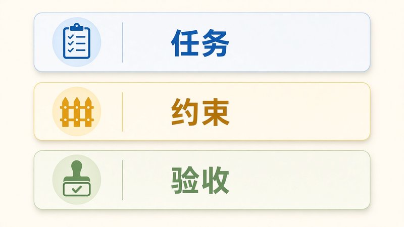 任务约束验收三层