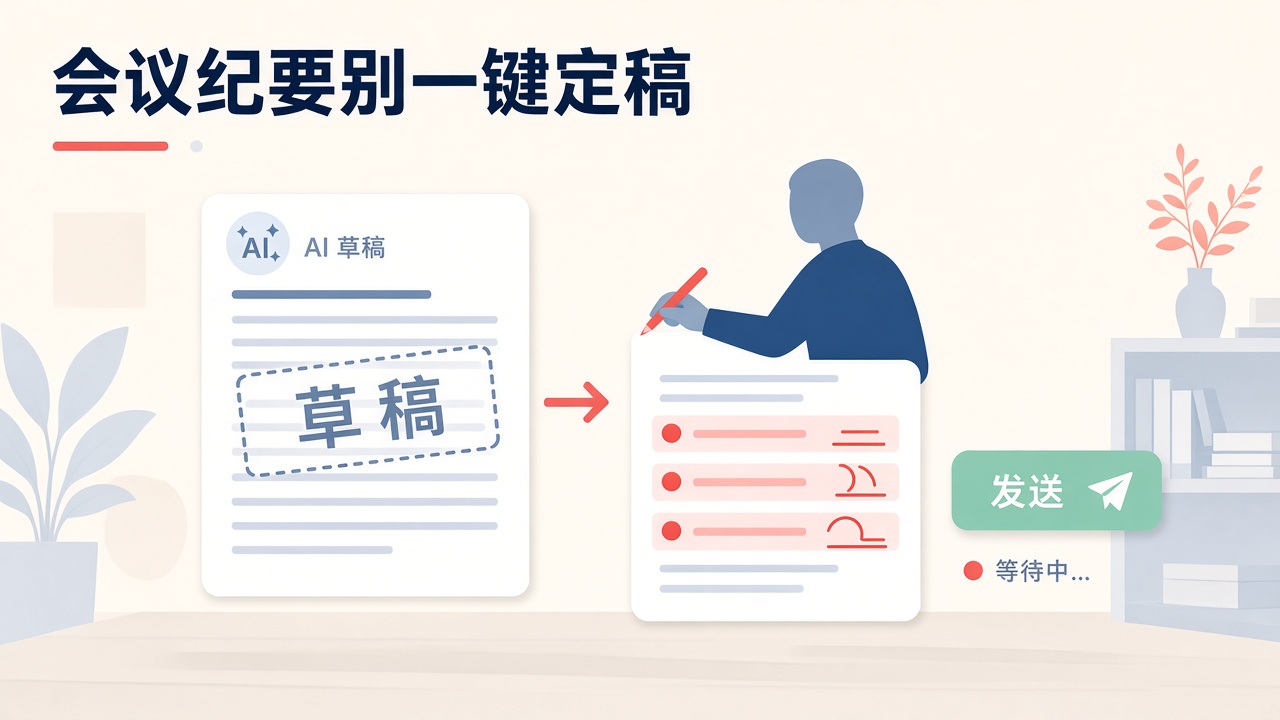 会议纪要别一键定稿:发出去前人必须改的三处
