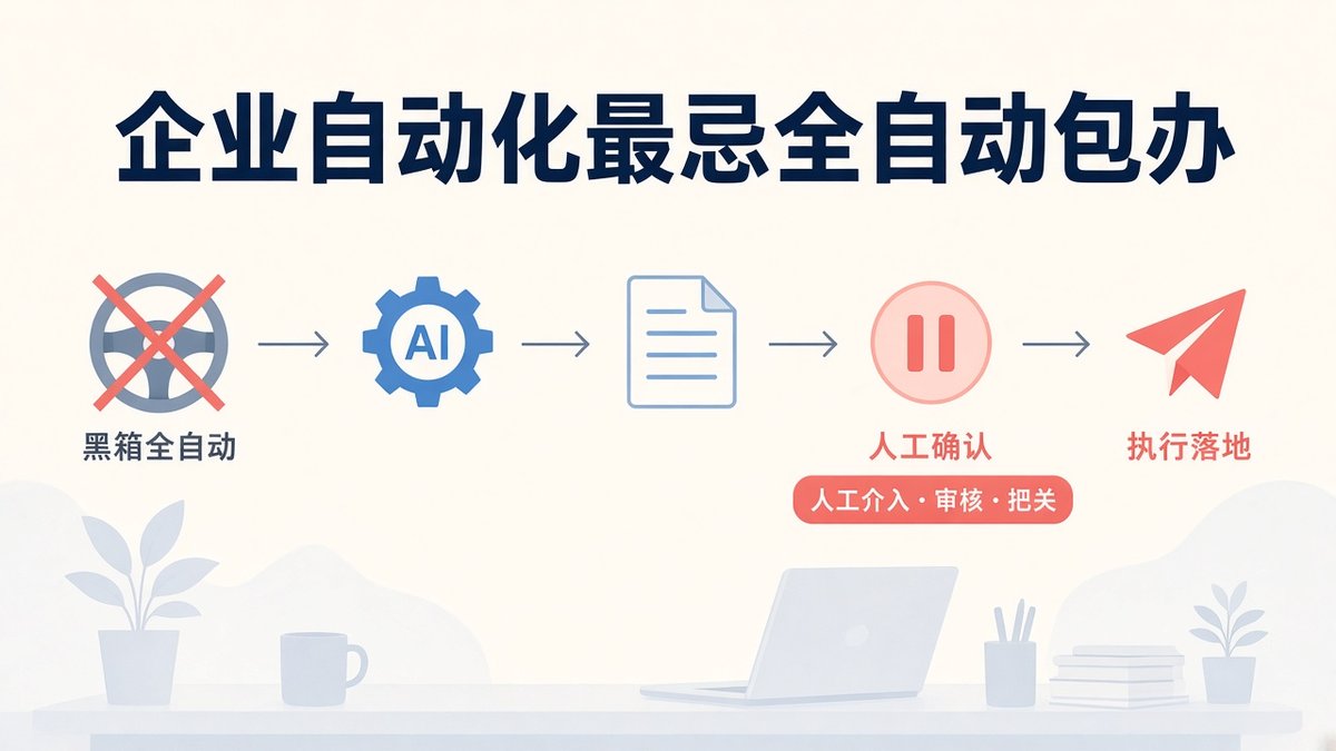 企业自动化最忌全自动包办